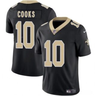 Men's New Orleans Saints #10 Brandin Cooks Black 2025 Vapor Limited Football Stitched Jersey