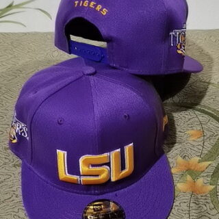 NCAA LSU Tigers Snapback Hat Purple