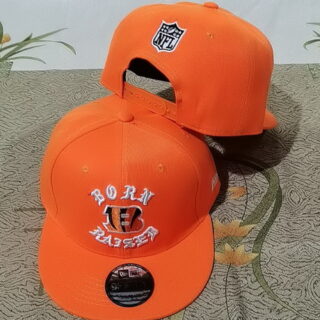 NFL Cincinnati Bengals Born Raised Snapback Hat Orange