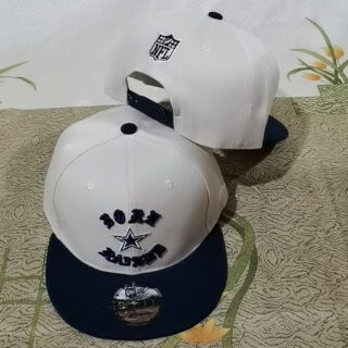 NFL Dallas Cowboys Born Raised Snapback Hat White Navy