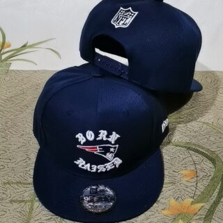 NFL New England Patriots Born Raised Snapback Hat Navy