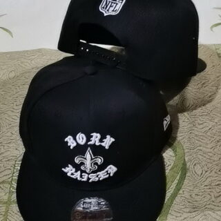 NFL New Orleans Saints Born Raised Snapback Hat Black