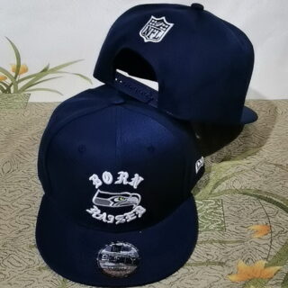 NFL Seattle Seahawks Born Raised Snapback Hat Navy