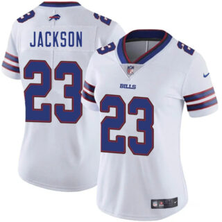 Women's Buffalo Bills #23 Dane Jackson White Vapor Stitched Football Jersey(Run Small)