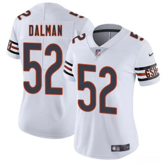 Women's Chicago Bears #52 Drew Dalman White 2025 Vapor Stitched Jersey(Run Small)