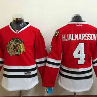 Women's Chicago Blackhawks #4 Niklas Hjalmarsson Red Jersey