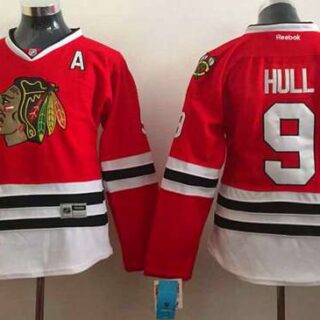 Women's Chicago Blackhawks #9 Bobby Hull Red Jersey