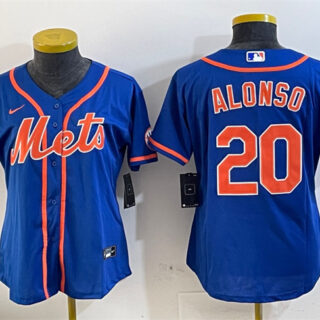 Women's New York Mets #20 Pete Alonso Royal 2025 Spring Training Cool Base Stitched Baseball Jersey(Run Small)