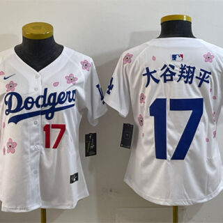 Youth Los Angeles Dodgers #17 Shohei Ohtani White 2025 Tokyo Series Limited Stitched Baseball Jersey