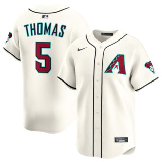 Men's Arizona Diamondbacks #5 Alek Thomas Cream Limited Stitched Baseball Jersey