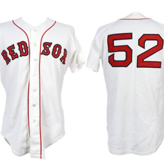 Men's Boston Red Sox #52 Jim Rice White 1984 Home Stitched Baseball Jersey