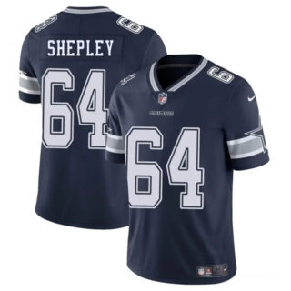 Men's Dallas Cowboys #64 Dakoda Shepleys Navy Blue 2025 Vapor Untouchable Limited Stitched Football Jersey