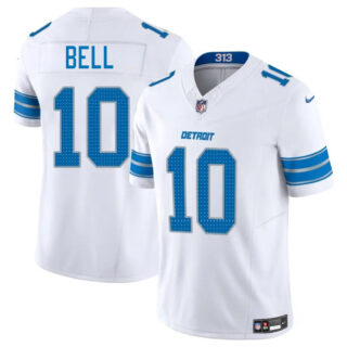 Men's Detroit Lions #10 Ronnie Bell White 2025 F.U.S.E. Vapor Limited Stitched Jersey