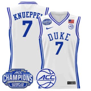 Men's Duke Blue Devils 2025 ACC Conference Tournament Champions Basketball Jersey Khaman Maluach
