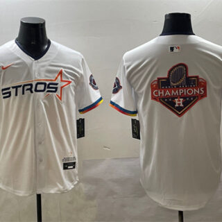 Men's Houston Astros Team Big Logo White 2025 City Connect Limited Stitched Baseball Jerseys