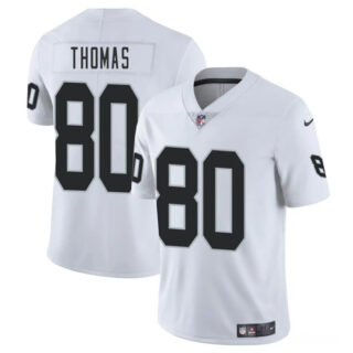 Men's Las Vegas Raiders #80 Ian Thomas White 2025 Vapor Stitched Football Jersey
