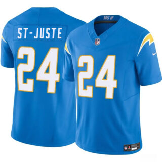 Men's Los Angeles Chargers #24 Benjamin St-Juste Blue 2024 F.U.S.E Vapor Limited Stitched Football Jersey
