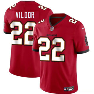 Men's Tampa Bay Buccaneers #22 Kindle Vildor Red Vapor Limited Stitched Jersey