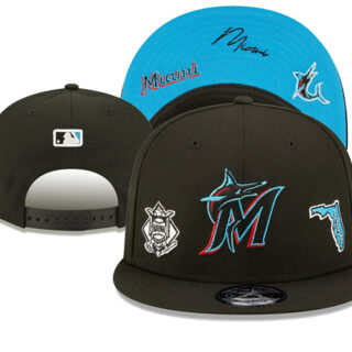 Miami Marlins 2025 Stitched Snapback Hats