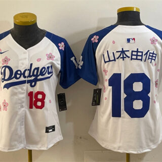 Youth Los Angeles Dodgers #18 Shota Imanaga White Royal 2025 Tokyo Series Limited Stitched Baseball Jersey