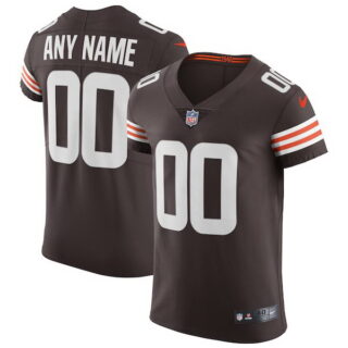 Men's Cleveland Browns Custom Brwon Team Color Stitched NFL 2020 Vapor Untouchable Elite Jersey