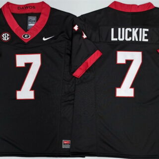 Georgia Bulldogs #7 Lawson Luckie Black 2025 F.U.S.E. Stitched Jersey