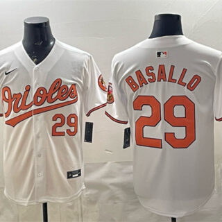 Men's Baltimore Orioles #29 Samuel Basallo White 2025 Limited Stitched Baseball Jersey