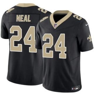 Men's New Orleans Saints #24 Devin Neal Black 2025 F.U.S.E Vapor Limited Stitched Football Jersey