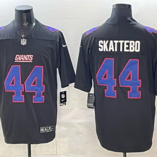 Men's New York Giants #44 Cam Skattebo Black Fashion Vapor Untouchable Limited Stitched Football Jersey