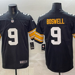 Men's Pittsburgh Steelers #9 Chris Boswell Black Vapor Untouchable Stitched Jersey