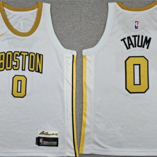 Youth Boston Celtics #0 Jayson Tatum White 2025 City Edition Stitched Jersey